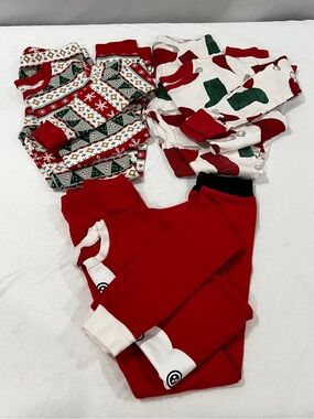 Carter's & Vaenait Baby Lot of Three Set Kids Boy Pajama Size 8 Cotton Holyday